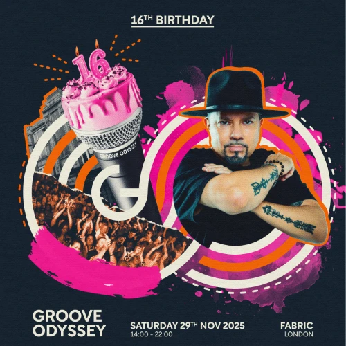 On Sat November 29th, London's premier house night, Groove Odyssey, will be celebrating its 16th anniversary with an epic daytime party at Fabric.