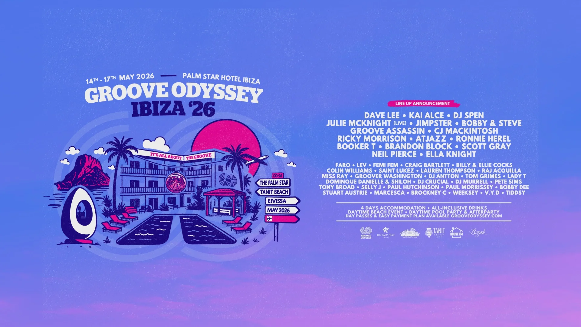 The Palm Star is the main venue for the daily Groove Odyssey events, where you can enjoy the Ibizan atmosphere in true comfort.