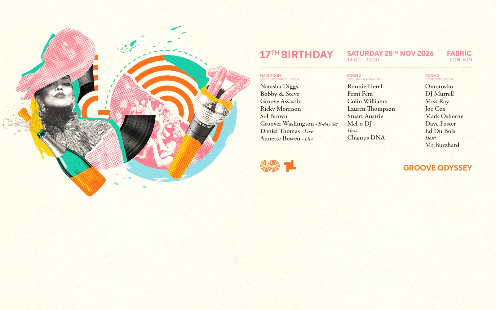 Groove Odyssey 17th Birthday at the Fabric club in London with the best in soulful house