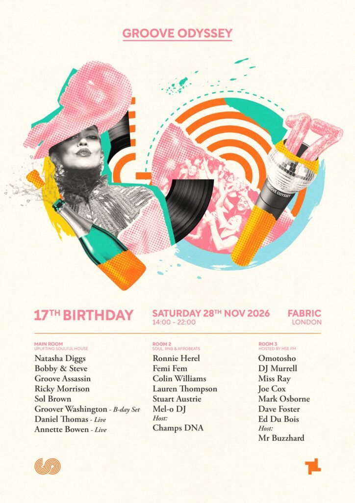 Groove Odyssey 17th Birthday at the Fabric club in London with the best in soulful house
